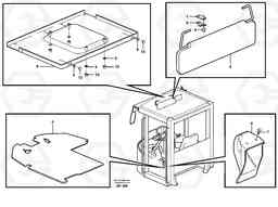 24724 Interior components L50C S/N 10967-, OPEN ROPS S/N 35001-, Volvo Construction Equipment