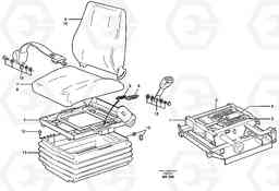 24730 Operator's seat L50C S/N 10967-, OPEN ROPS S/N 35001-, Volvo Construction Equipment