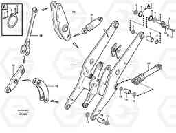 23210 Lifting frame work with assembly parts L50C S/N 10967-, OPEN ROPS S/N 35001-, Volvo Construction Equipment