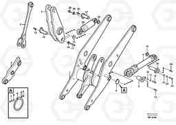 23901 Lifting- and tilt cylinder with assembly parts. L50C S/N 10967-, OPEN ROPS S/N 35001-, Volvo Construction Equipment