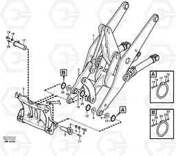 16717 Assemble attachment bracket. L50C S/N 10967-, OPEN ROPS S/N 35001-, Volvo Construction Equipment