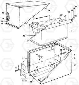 65912 Battery box, assembly L70C SER NO 13116-, SER NO BRAZIL 70007-, Volvo Construction Equipment