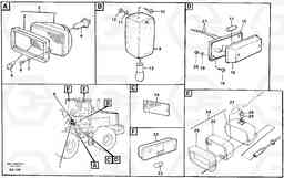 30456 Lighting, front L70C SER NO 13116-, SER NO BRAZIL 70007-, Volvo Construction Equipment