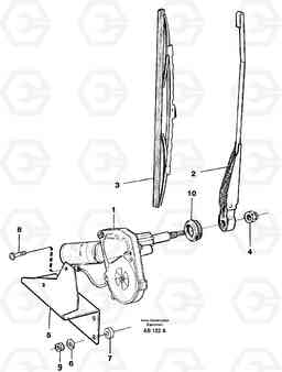 88978 Windshield wiper, rear L70C SER NO 13116-, SER NO BRAZIL 70007-, Volvo Construction Equipment