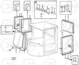 41165 Glass panes L70C SER NO 13116-, SER NO BRAZIL 70007-, Volvo Construction Equipment