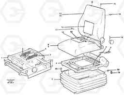 45214 Operator seat Isri L70C SER NO 13116-, SER NO BRAZIL 70007-, Volvo Construction Equipment