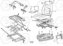 62071 Driver's seat, air suspensioned Isri L70C SER NO 13116-, SER NO BRAZIL 70007-, Volvo Construction Equipment