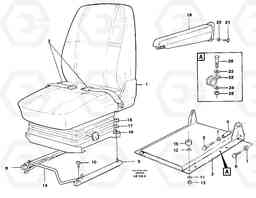 60106 Operator seat Assembly L70C SER NO 13116-, SER NO BRAZIL 70007-, Volvo Construction Equipment