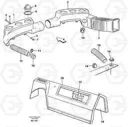 47164 Air ducts L70C SER NO 13116-, SER NO BRAZIL 70007-, Volvo Construction Equipment