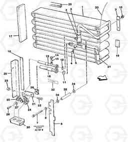 57782 Evaporator Assembly L70C SER NO 13116-, SER NO BRAZIL 70007-, Volvo Construction Equipment