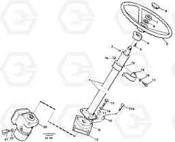 99118 Steering column assembly L70C SER NO 13116-, SER NO BRAZIL 70007-, Volvo Construction Equipment