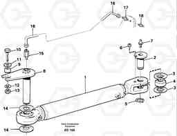 29776 Hydraulic cylinder, assembly L70C SER NO 13116-, SER NO BRAZIL 70007-, Volvo Construction Equipment