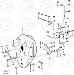 43499 Converter housing with fitting parts L70C SER NO 13116-, SER NO BRAZIL 70007-, Volvo Construction Equipment