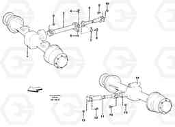 15938 Propeller shaft, mounting L70C SER NO 13116-, SER NO BRAZIL 70007-, Volvo Construction Equipment