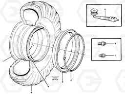 21787 Wheel L70B/L70C VOLVO BM VOLVO BM L70B/L70C SER NO - 13115, Volvo Construction Equipment