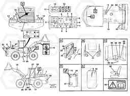 33541 Sign plates and decals L70C SER NO 13116-, SER NO BRAZIL 70007-, Volvo Construction Equipment