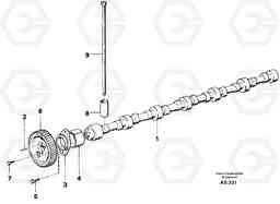 55764 Camshaft L70C SER NO 13116-, SER NO BRAZIL 70007-, Volvo Construction Equipment