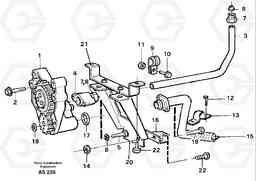 103443 Lubricating oil system L70C SER NO 13116-, SER NO BRAZIL 70007-, Volvo Construction Equipment