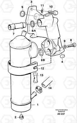 21160 Oil cooler L70C SER NO 13116-, SER NO BRAZIL 70007-, Volvo Construction Equipment