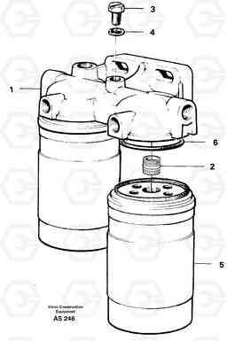 21163 Fuel filter L70C SER NO 13116-, SER NO BRAZIL 70007-, Volvo Construction Equipment