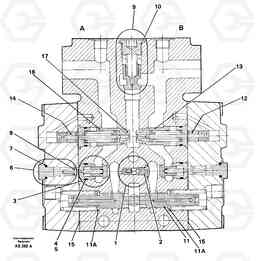 15731 Valve section Tilt L70C SER NO 13116-, SER NO BRAZIL 70007-, Volvo Construction Equipment