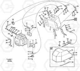 21377 Hydraulic system, feed- and return lines, 5:th and 6:th funcion L70C SER NO 13116-, SER NO BRAZIL 70007-, Volvo Construction Equipment