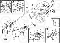 31089 Hydraulic system, Feed line 5:th and 6:th funcion L70C SER NO 13116-, SER NO BRAZIL 70007-, Volvo Construction Equipment