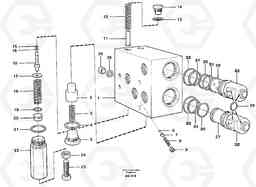 12662 Valve, circuit body and return valve L70 L70 S/N 7401- / 60501- USA, Volvo Construction Equipment