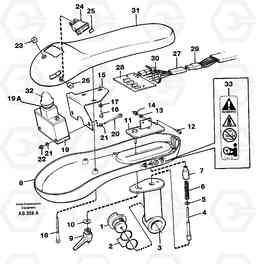 28989 Armrest L70C SER NO 13116-, SER NO BRAZIL 70007-, Volvo Construction Equipment