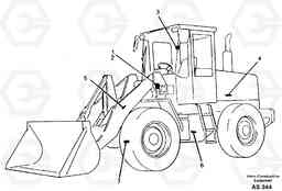 25595 Product identification plate L70C SER NO 13116-, SER NO BRAZIL 70007-, Volvo Construction Equipment