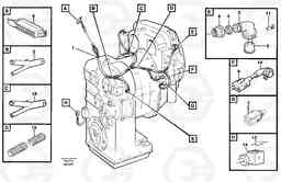 25847 Cable harness, transmission. L70C SER NO 13116-, SER NO BRAZIL 70007-, Volvo Construction Equipment