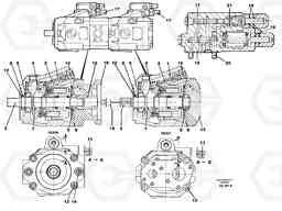 98571 Hydraulic pump L70C SER NO 13116-, SER NO BRAZIL 70007-, Volvo Construction Equipment