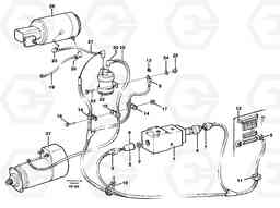 24943 Cable harness, secondary steering system. L70C SER NO 13116-, SER NO BRAZIL 70007-, Volvo Construction Equipment