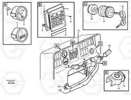61541 Instruments panel L70C SER NO 13116-, SER NO BRAZIL 70007-, Volvo Construction Equipment