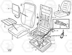 59356 Driver's seat. L70C SER NO 13116-, SER NO BRAZIL 70007-, Volvo Construction Equipment