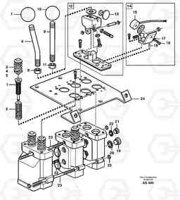 96508 Servo valve L70C SER NO 13116-, SER NO BRAZIL 70007-, Volvo Construction Equipment