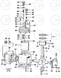 61219 Air compressor L70C SER NO 13116-, SER NO BRAZIL 70007-, Volvo Construction Equipment