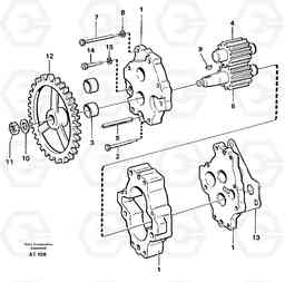 95668 Transmission pump L90C, Volvo Construction Equipment