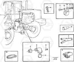 92889 Cable harness, transmission L90C, Volvo Construction Equipment