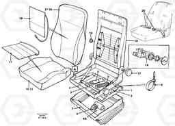 98457 Driver's seat. L90C, Volvo Construction Equipment