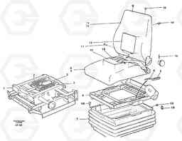 92695 Operator seat Isri L90C, Volvo Construction Equipment