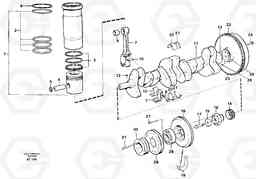 98702 Crankshaft and related parts L90C, Volvo Construction Equipment