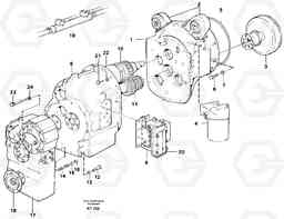 91973 Hydraulic transmission with fitting parts L90C, Volvo Construction Equipment