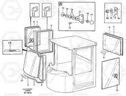 94763 Glass panes L90C, Volvo Construction Equipment