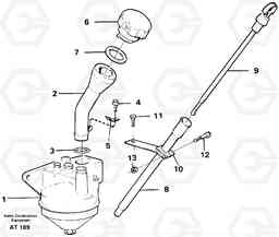 93824 Oil filler and dipstick L90C, Volvo Construction Equipment