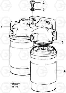 92907 Fuel filter L90C, Volvo Construction Equipment