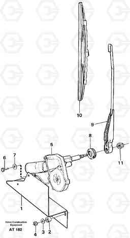 99628 Windshield wiper, rear L90C, Volvo Construction Equipment