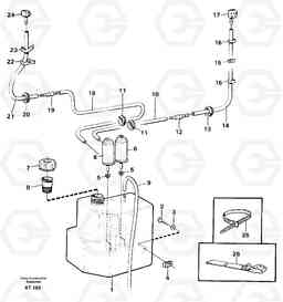 95688 Windscreen washer. L90C, Volvo Construction Equipment