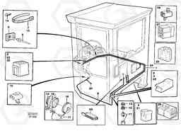 96587 Cable harnesses, cab L90C, Volvo Construction Equipment