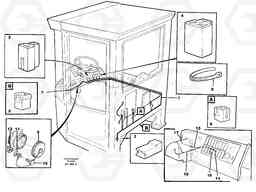 99617 Cable harnesses, cab L90C, Volvo Construction Equipment